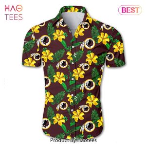 NEW FASHION 2023 Washington Redskins Hawaiian Shirt Tropical Flower summer