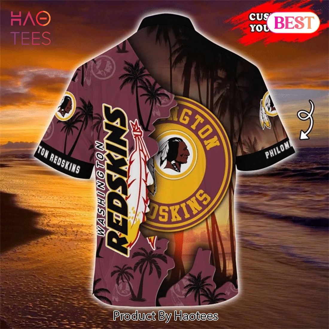 Washington Redskins Hawaiian Shirts tropical island personalized - Shirt  Low Price