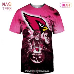 NEW FASHION 2023 Arizona Cardinals T-shirt Halloween Horror Night gift for fan