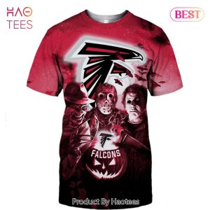 NEW FASHION 2023 Atlanta Falcons T-shirt Halloween Horror Night gift for fan