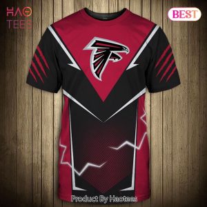 NEW FASHION 2023 Atlanta Falcons T-shirts lightning graphic gift for men