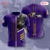 NEW FASHION 2023 Baltimore Ravens T-shirt 3D Performance Short Sleeve