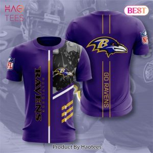 NEW FASHION 2023 Baltimore Ravens T-shirt 3D Performance Short Sleeve
