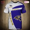 NEW FASHION 2023 Baltimore Ravens T-shirt 3D Performance Short Sleeve NEW FASHION 2023 Baltimore Ravens T-shirt 3D Performance Short Sleeve