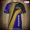 NEW FASHION 2023 Baltimore Ravens T-shirt 3D Play like a Raven slogan Short Sleeve