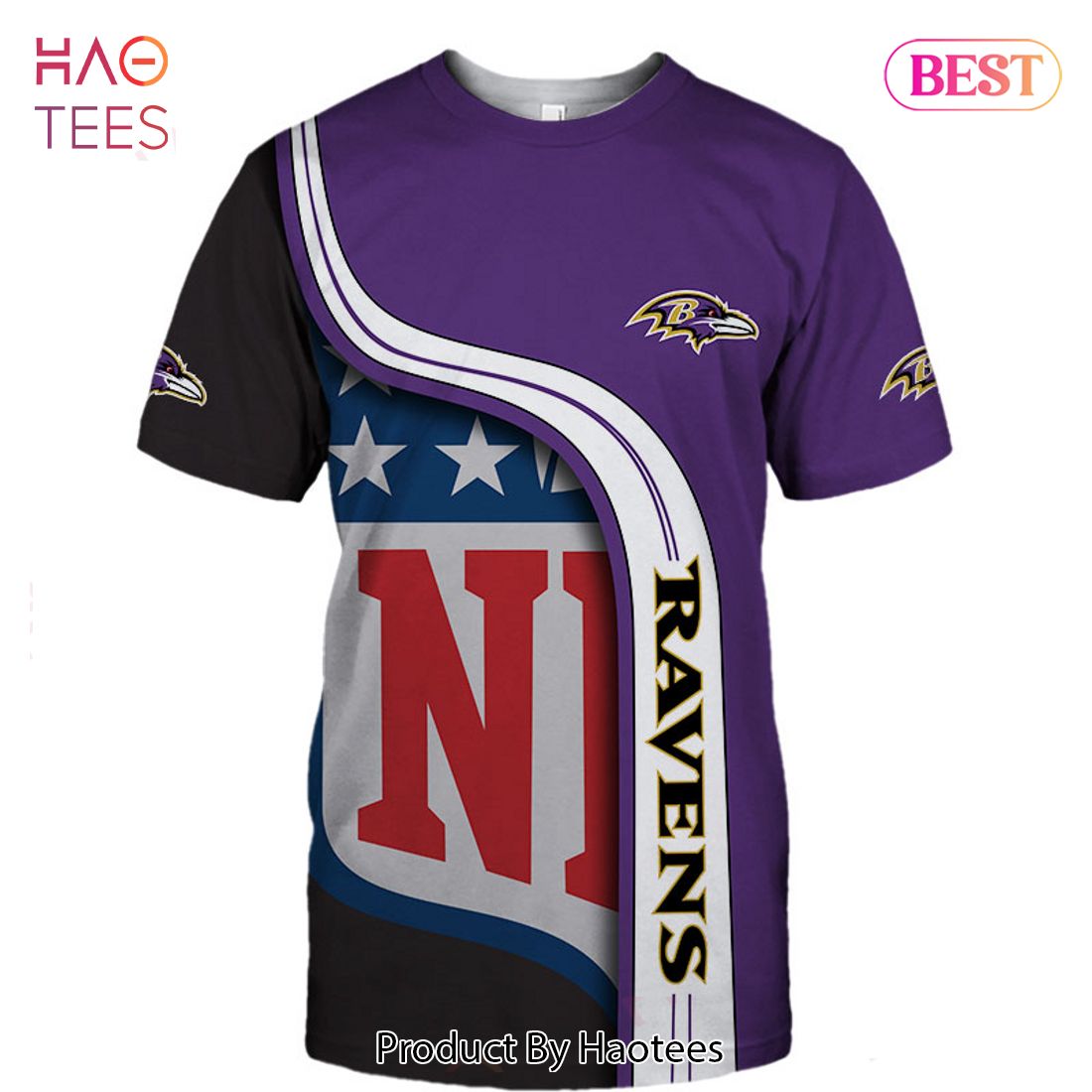 NEW FASHION 2023 Baltimore Ravens T-shirt 3D summer Short Sleeve gift for fan NEW FASHION 2023 Baltimore Ravens T-shirt 3D summer Short Sleeve gift for fan