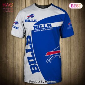 NEW FASHION 2023 Buffalo Bills T-shirt 3D Bills Circle the wagons slogan Short Sleeve