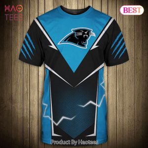 NEW FASHION 2023 Carolina Panthers T-shirts lightning graphic gift for men