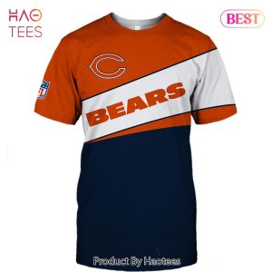 NEW FASHION 2023 Chicago Bears T-shirt 3D new style Short Sleeve gift for fan
