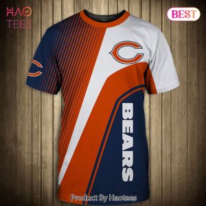 NEW FASHION 2023 Chicago Bears T-shirt 3D Short Sleeve O Neck gift for fan NFL – T491