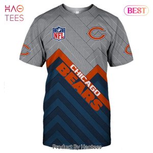NEW FASHION 2023 Chicago Bears T-shirt Short Sleeve custom cheap gift for fans