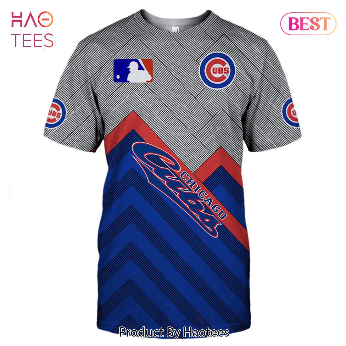 NEW FASHION 2023 Chicago Cubs T-shirt 3D Short Sleeve O Neck gift