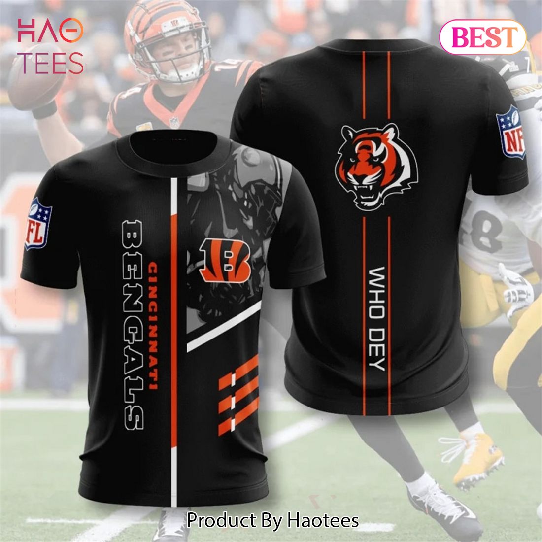 NEW FASHION 2023 Cincinnati Bengals T-shirt 3D summer Short Sleeve