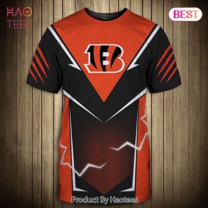 NEW FASHION 2023 Cincinnati Bengals T-shirts lightning graphic gift for men