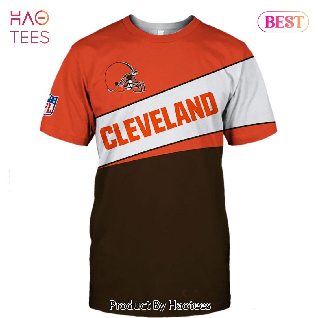 NEW FASHION 2023 Cleveland Browns T-shirt 3D new style Short Sleeve gift for fan NEW FASHION 2023 Cleveland Browns T-shirt 3D new style Short Sleeve gift for fan