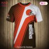 NEW FASHION 2023 Cleveland Browns T-shirt 3D Short Sleeve O Neck gift for fan NFL