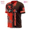 NEW FASHION 2023 Cleveland Browns T-shirt Graphic balls gift for fans