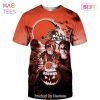 NEW FASHION 2023 Cleveland Browns T-shirt graphic heart ECG line