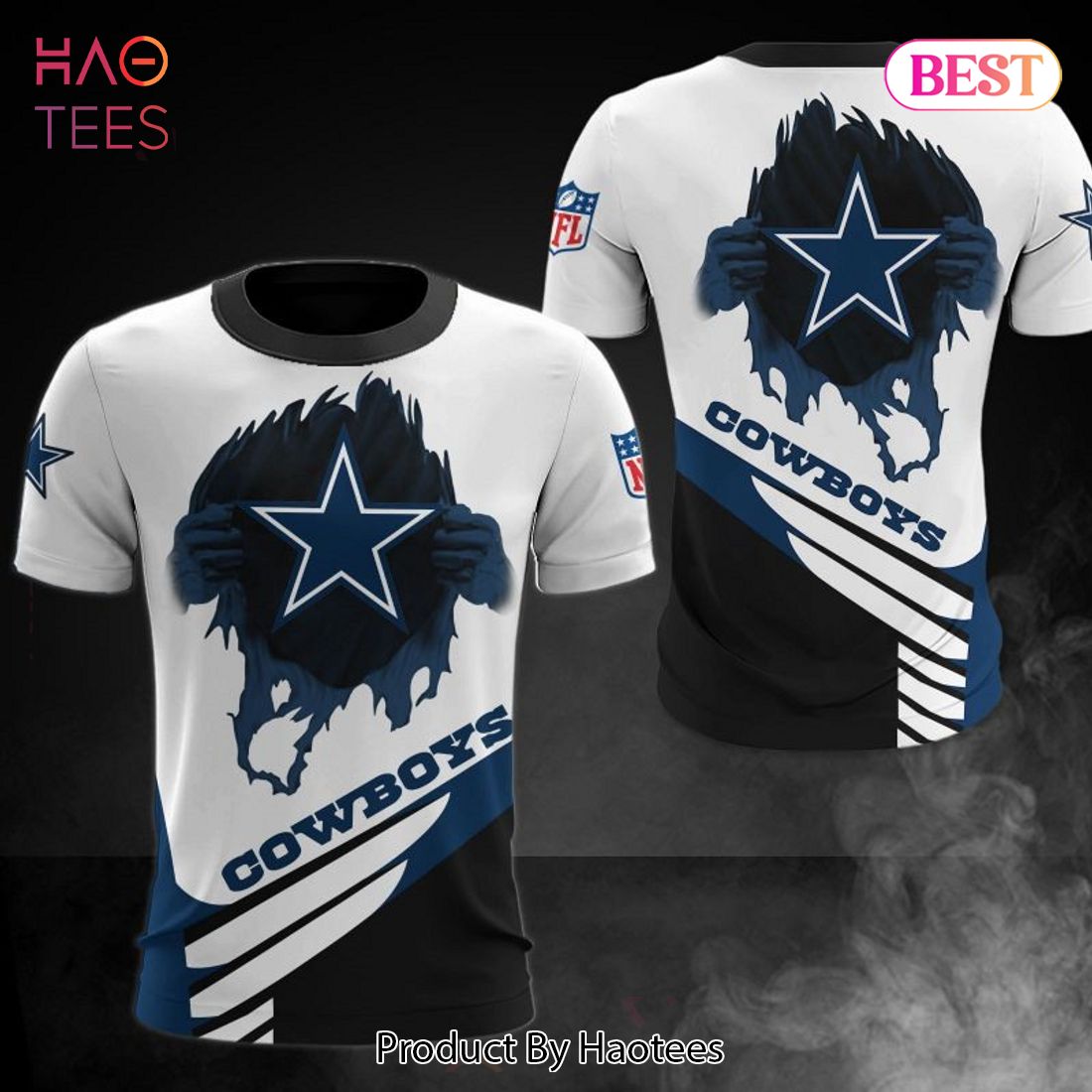 NEW FASHION 2023 Dallas Cowboys T-shirts lightning graphic gift for men