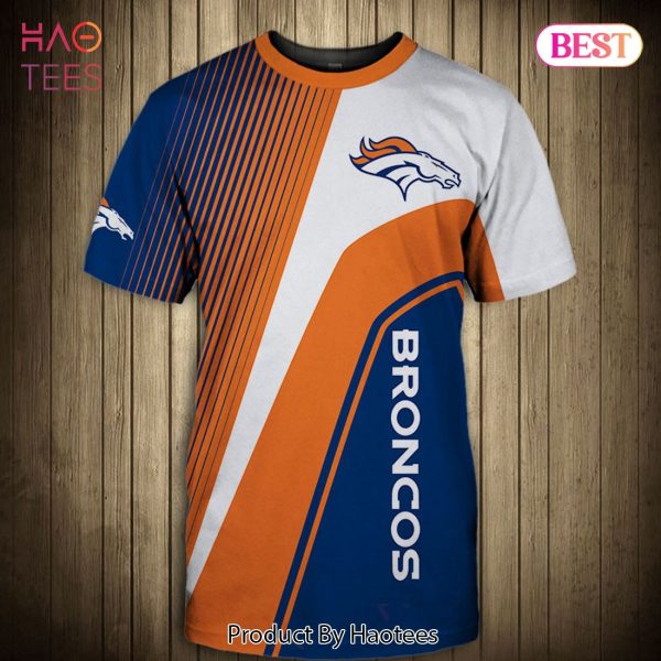 NEW FASHION 2023 Denver Broncos T-shirt 3D Short Sleeve O Neck gift for fan NFL