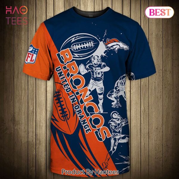NEW FASHION 2023 Denver Broncos T-shirt Graphic Cartoon player gift for fans
