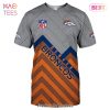 NEW FASHION 2023 Denver Broncos T-shirt Halloween pumpkin skull