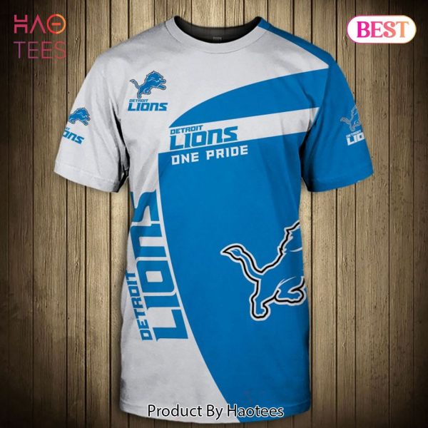 NEW FASHION 2023 Detroit Lions One pride T-shirt 3D Short Sleeve