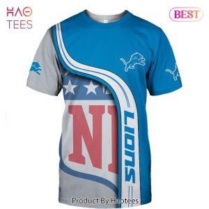 NEW FASHION 2023 Detroit Lions T-shirt 3D summer Short Sleeve gift for fan