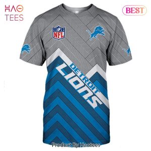 NEW FASHION 2023 Detroit Lions T-shirt Short Sleeve custom cheap gift for fans