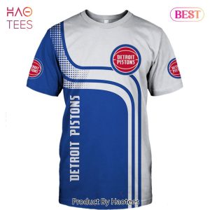NEW FASHION 2023 Detroit Pistons T-shirt 3D Short Sleeve O Neck gift for fan