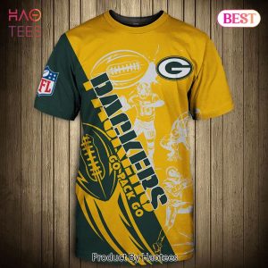 NEW FASHION 2023 Green Bay Packers T-shirt Graphic Cartoon player gift for fans
