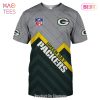 NEW FASHION 2023 Green Bay Packers T-shirt graphic heart ECG line