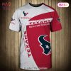 NEW FASHION 2023 Houston Texans T-shirt graphic heart ECG line