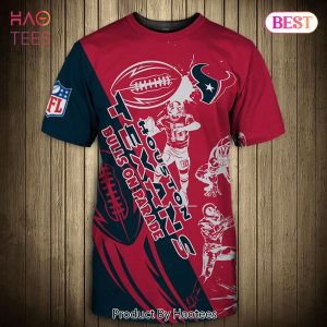 NEW FASHION 2023 Houston Texans T-shirt Graphic Cartoon player gift for fans