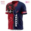 NEW FASHION 2023 Houston Texans T-shirt Halloween Horror Night gift for fan