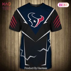 NEW FASHION 2023 Houston Texans T-shirts lightning graphic gift for men