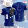 NEW FASHION 2023 Indianapolis Colts T-shirt 3D Short Sleeve O Neck gift for fan NFL