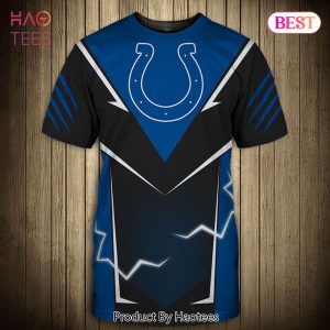 NEW FASHION 2023 Indianapolis Colts T-shirts lightning graphic gift for men