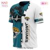 NEW FASHION 2023 Jacksonville Jaguars T-shirt graphic heart ECG line