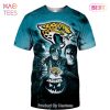 NEW FASHION 2023 Jacksonville Jaguars T-shirt Halloween Horror Night gift for fan