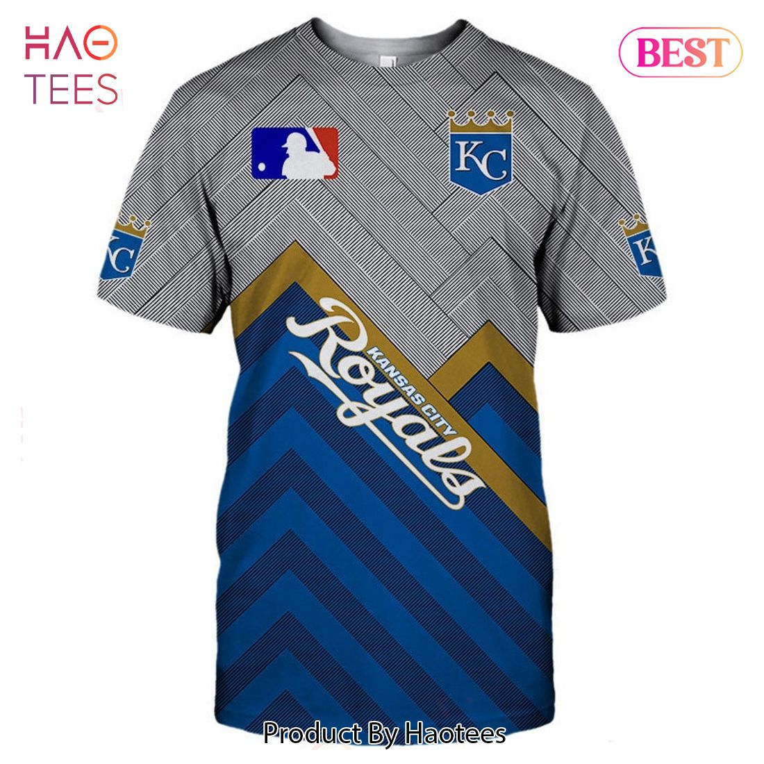 NEW FASHION 2023 Kansas City Royals T-shirt 3D Short Sleeve O Neck