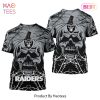 NEW FASHION 2023 Las Vegas Raiders T-shirts lightning graphic gift for men