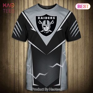 NEW FASHION 2023 Las Vegas Raiders T-shirts lightning graphic gift for men