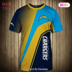 NEW FASHION 2023 Los Angeles Chargers T-shirt 3D Short Sleeve O Neck gift for fan NFL