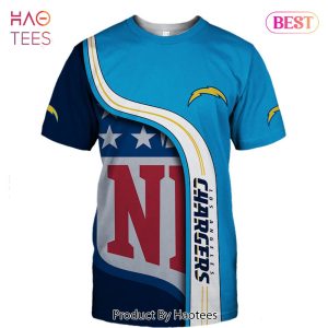 NEW FASHION 2023 Los Angeles Chargers T-shirt 3D summer Short Sleeve gift for fan