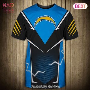 NEW FASHION 2023 Los Angeles Chargers T-shirts lightning graphic gift for men