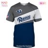 NEW FASHION 2023 Los Angeles Rams T-shirt 3D Performance Short Sleeve NEW FASHION 2023 Los Angeles Rams T-shirt 3D Performance Short Sleeve
