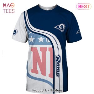NEW FASHION 2023 Los Angeles Rams T-shirt 3D summer Short Sleeve gift for fan