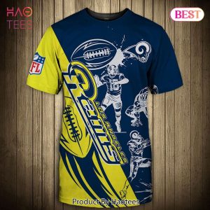 NEW FASHION 2023 Los Angeles Rams T-shirt Graphic Cartoon player gift for fans