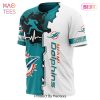 NEW FASHION 2023 Miami Dolphins T-shirt Halloween pumpkin skull